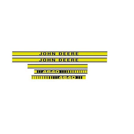 Aftermarket Hood Decal 4640 Fits John Deere 4640 JD4640_3